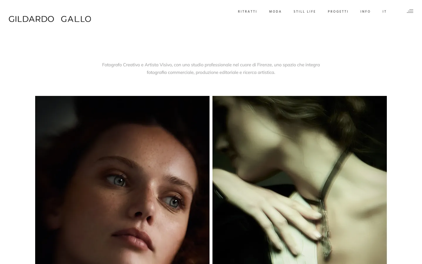 Gildardo Gallo website — Photography Portfolio homepage preview