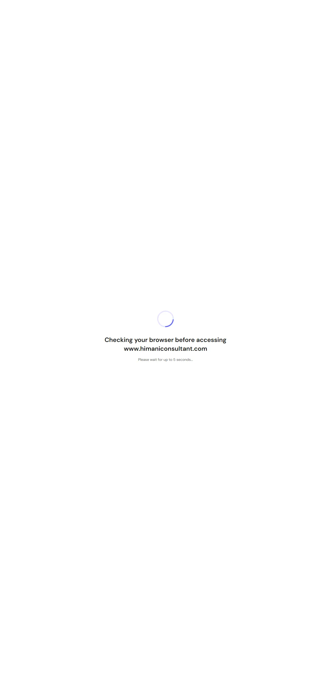 Himani Consultant full homepage screenshot